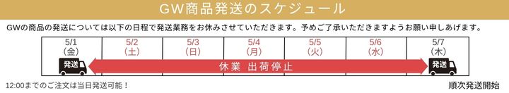 発送スケジュール